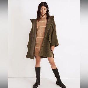 Madewell Mohair Hemford Poncho Coat